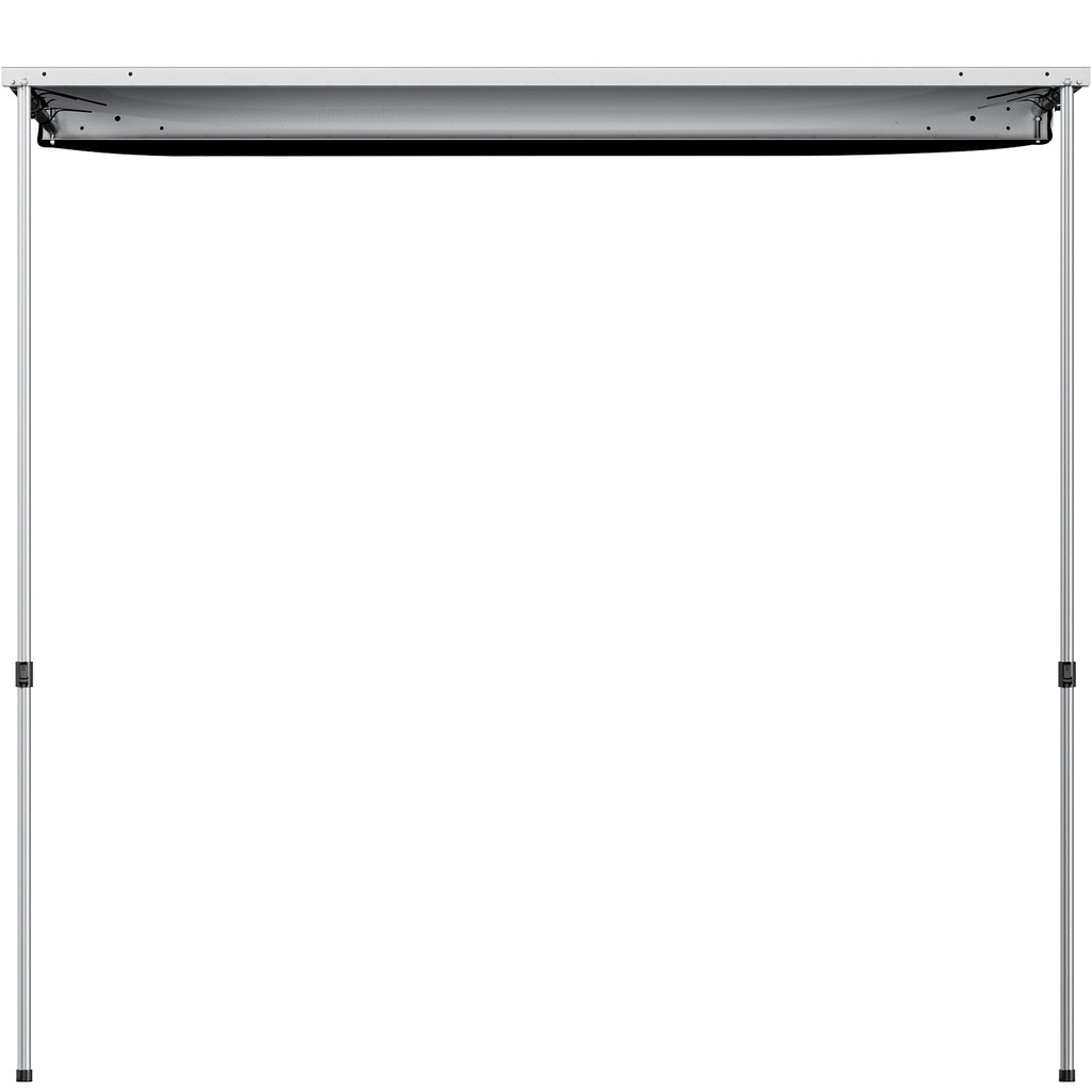Retractable Waterproof Car Awning Tent Grey 6'x6' U266