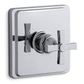 Polished Chrome Valve Trim with Cross Handle K301