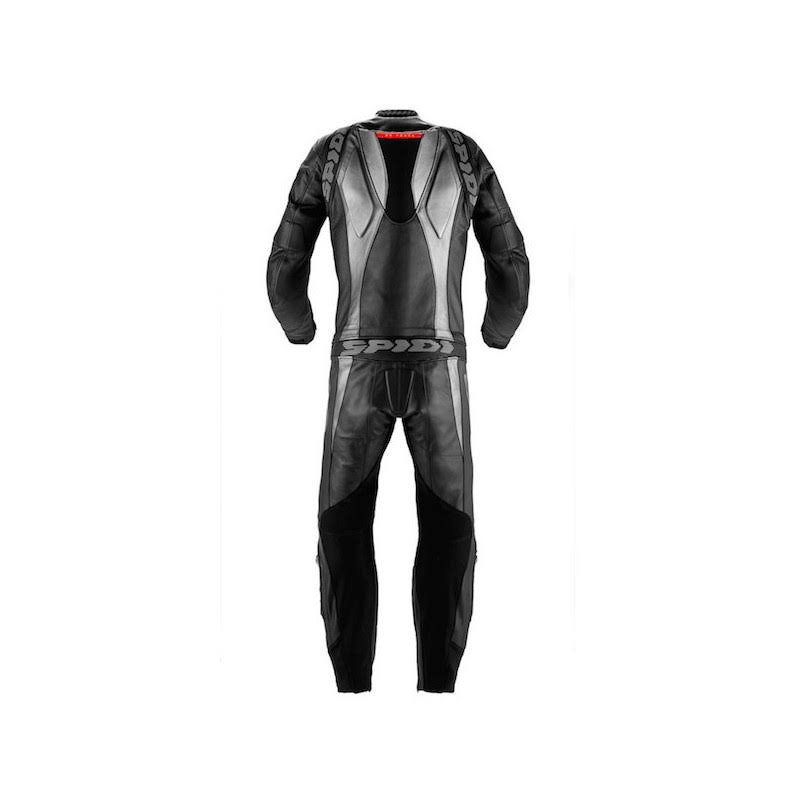 White-Black Leather Suit U437557