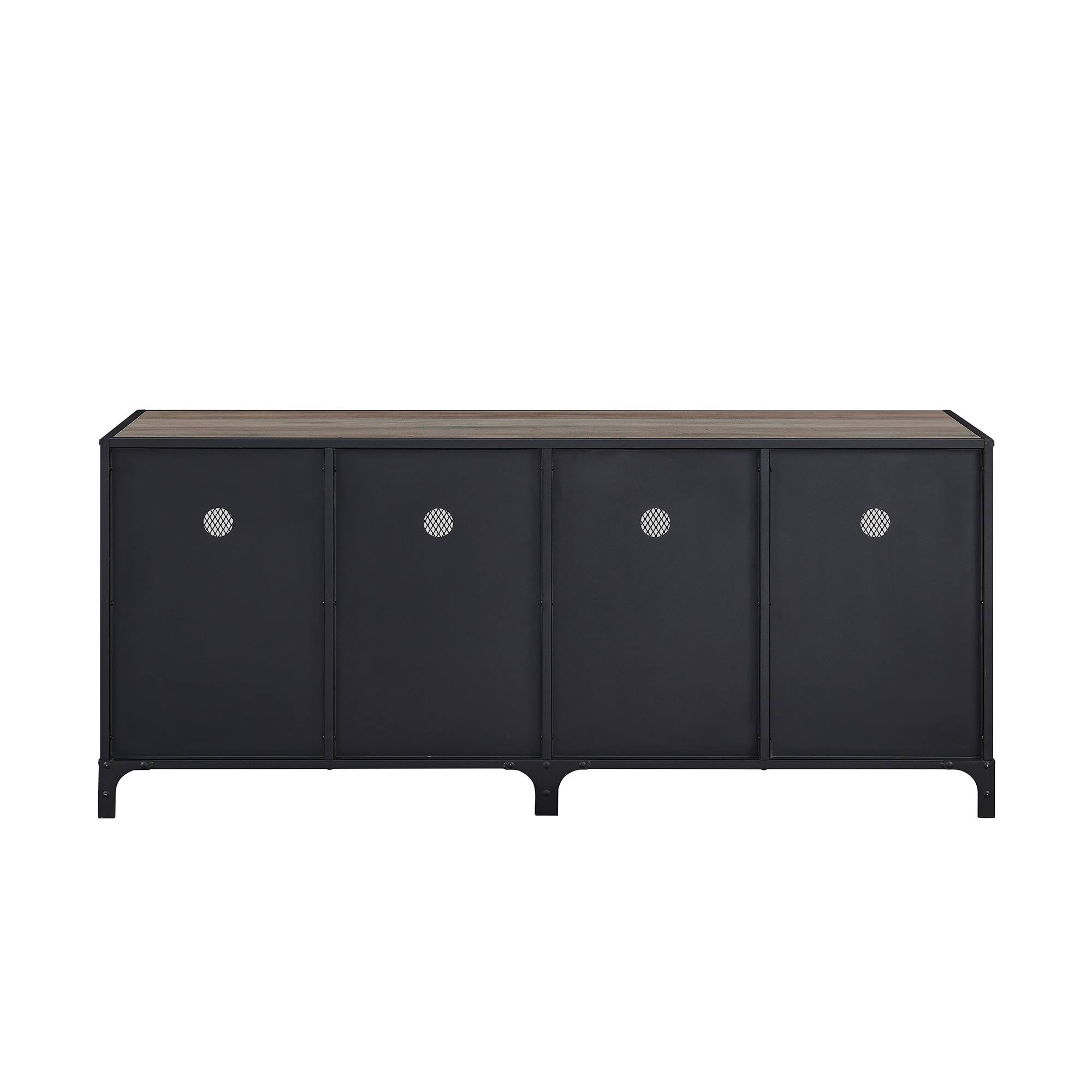 Grey Wash Industrial TV Stand Console U402983
