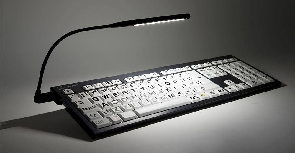 Large Print PC Slim Line Keyboard S1617