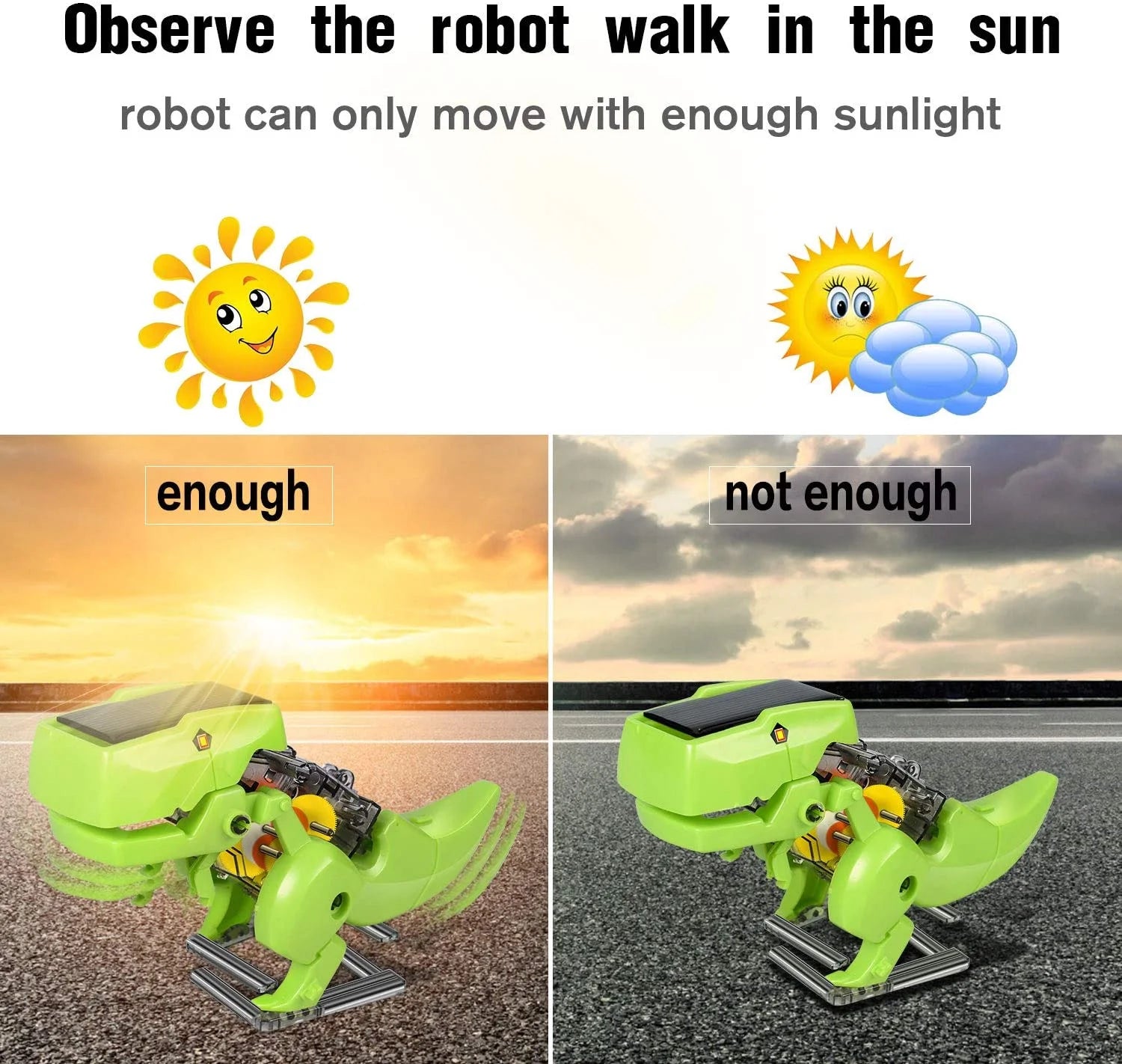 Solar Robot Kit 3-in-1 STEM Science Kits Toys for Kids D944800