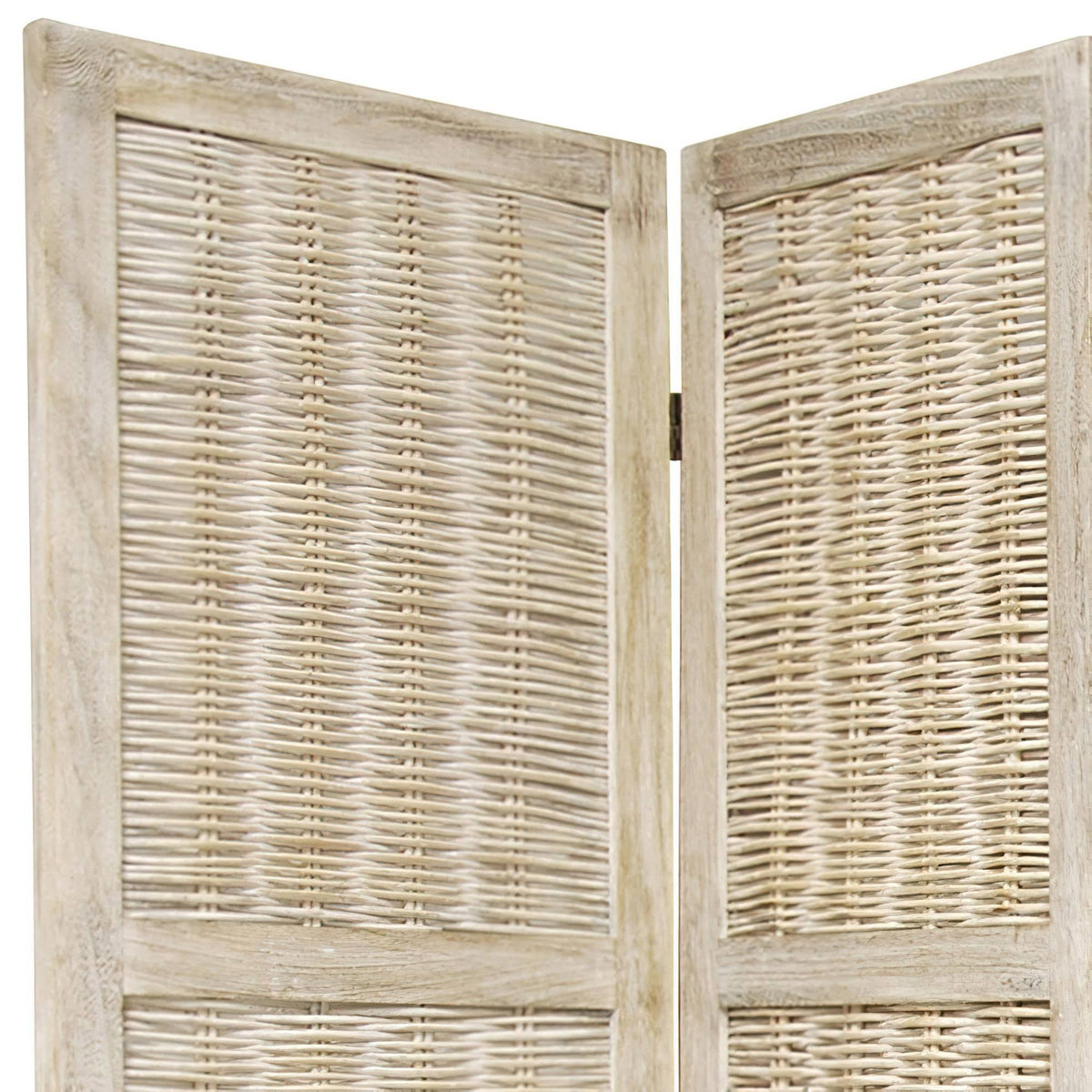 Burnt White 6-Panel Room Divider P3323