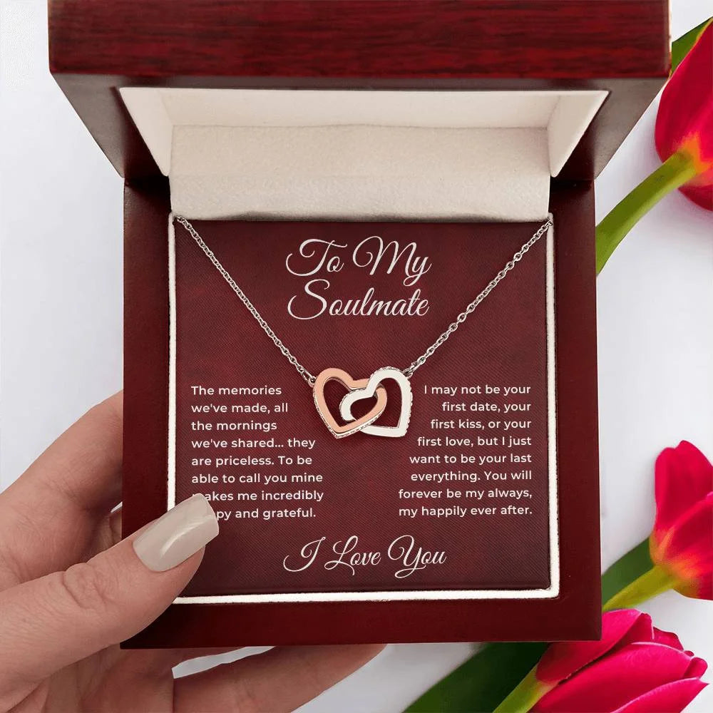 Interlocking Hearts Pendant Necklace I722379