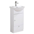 White Vanity Cabinet Bathroom Sink Y41729