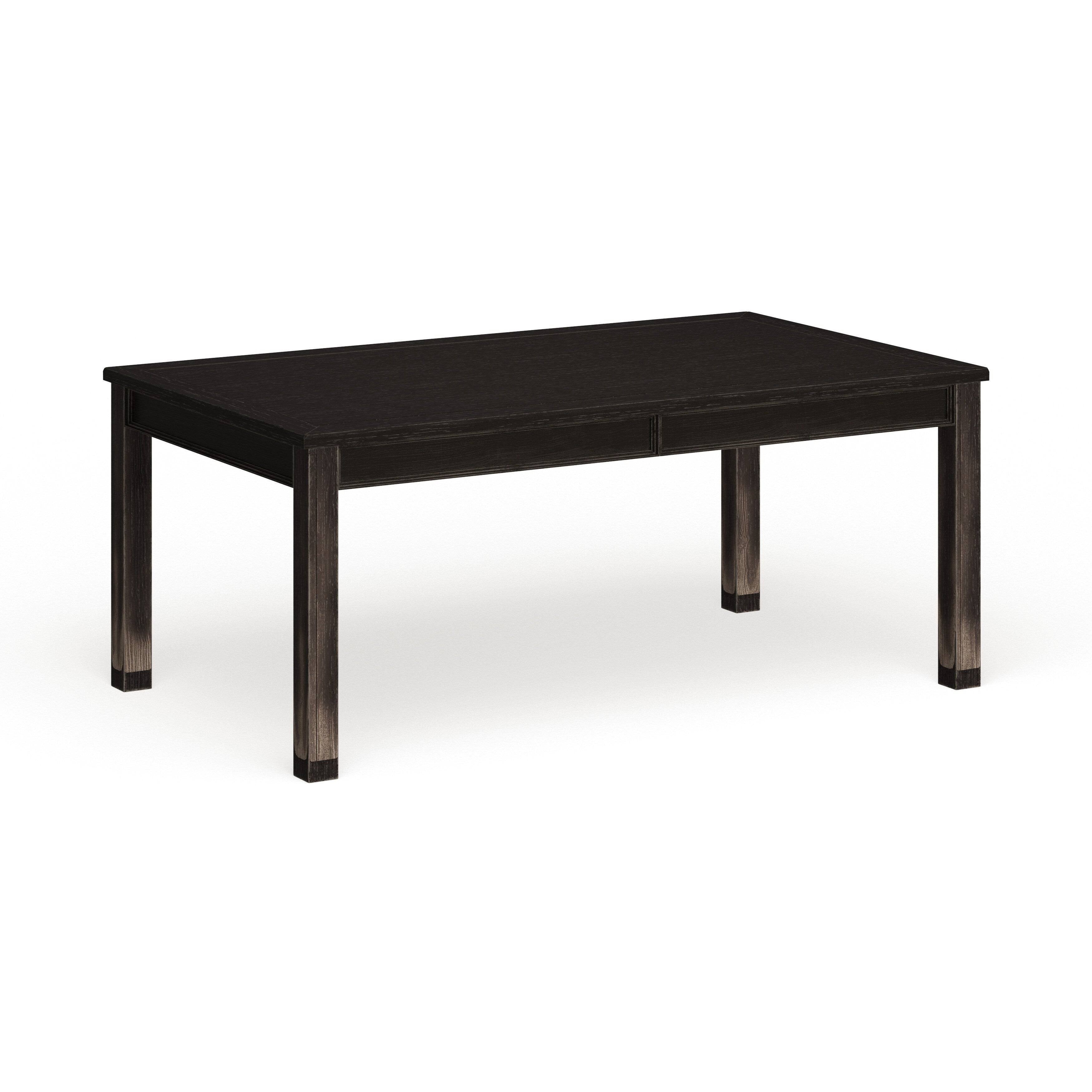 Black Solid Wood Dining Table 72-Inch S661173