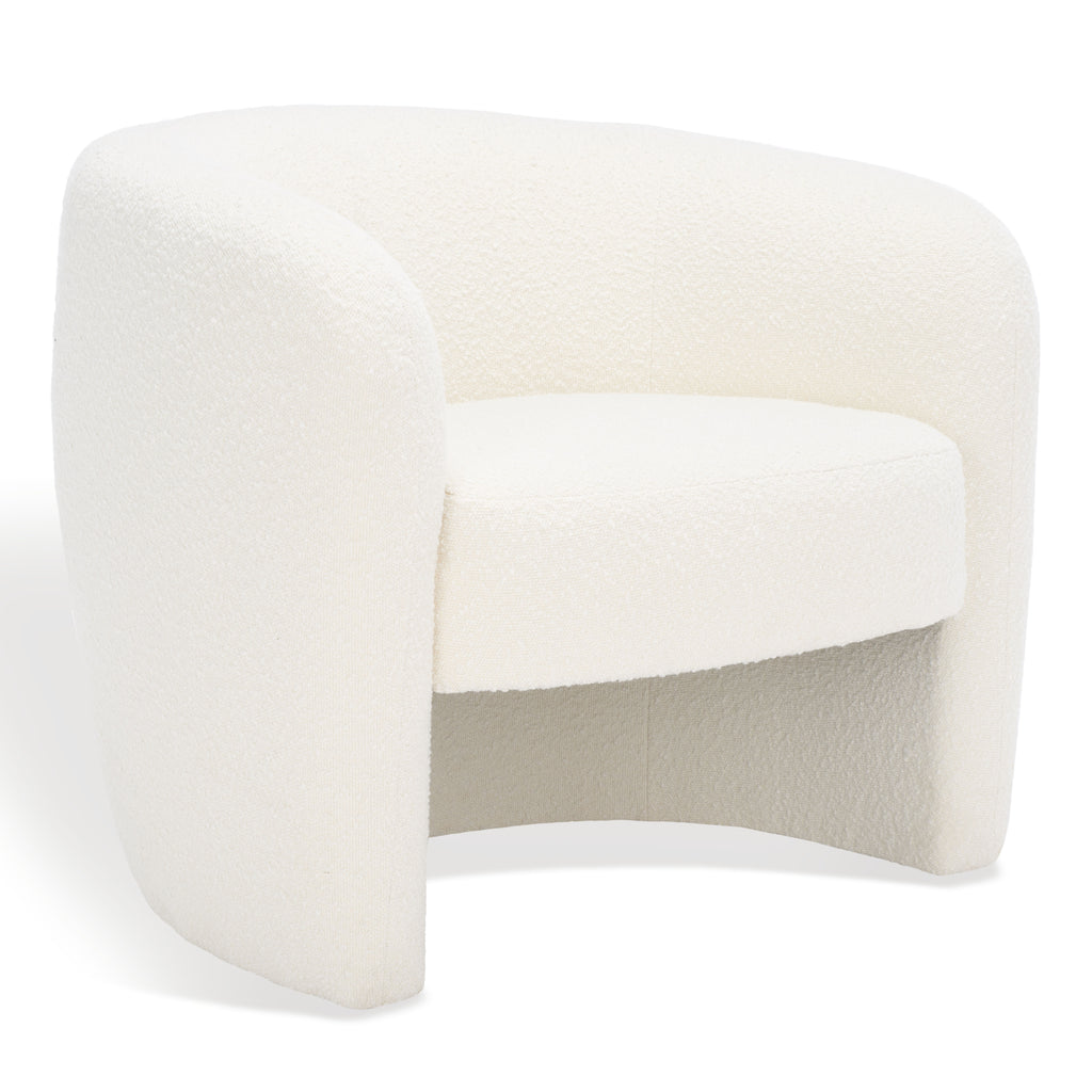 Ivory Boucle Accent Chair I531