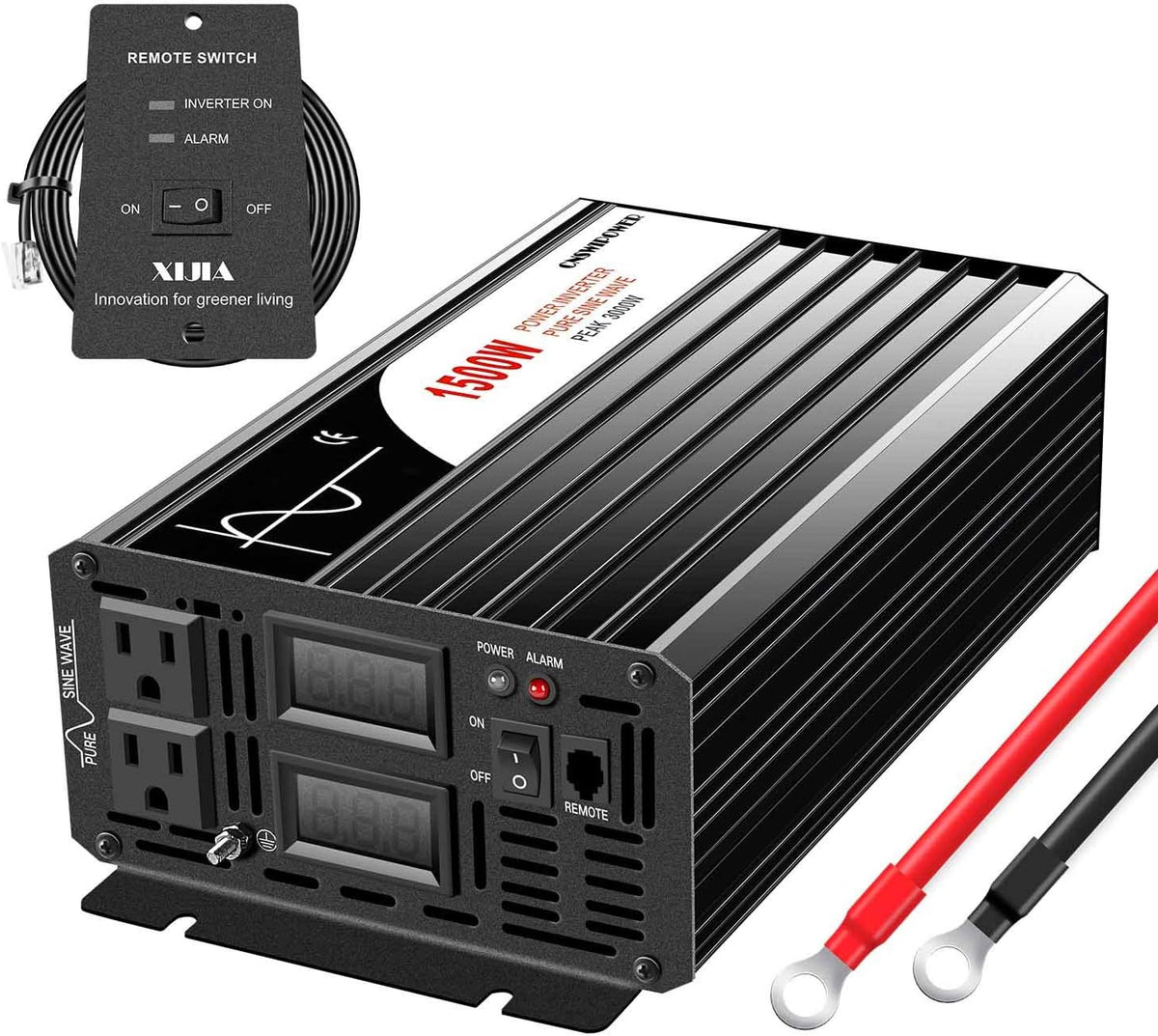 3000W 3200W Peak Power 6400W Pure Sine Wave Power Inverter DC 12V to 110V AC Converter 60HZ Solar Converter Y475