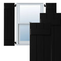 Black Composite Board-n-Batten Shutters (Per Pair) L20856
