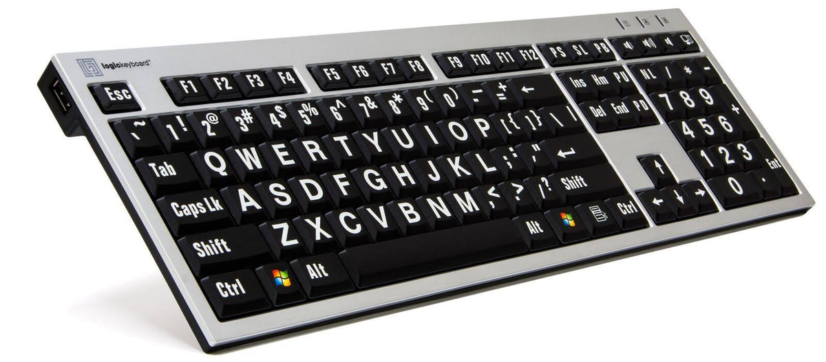 Large Print PC Slim Line Keyboard S1617