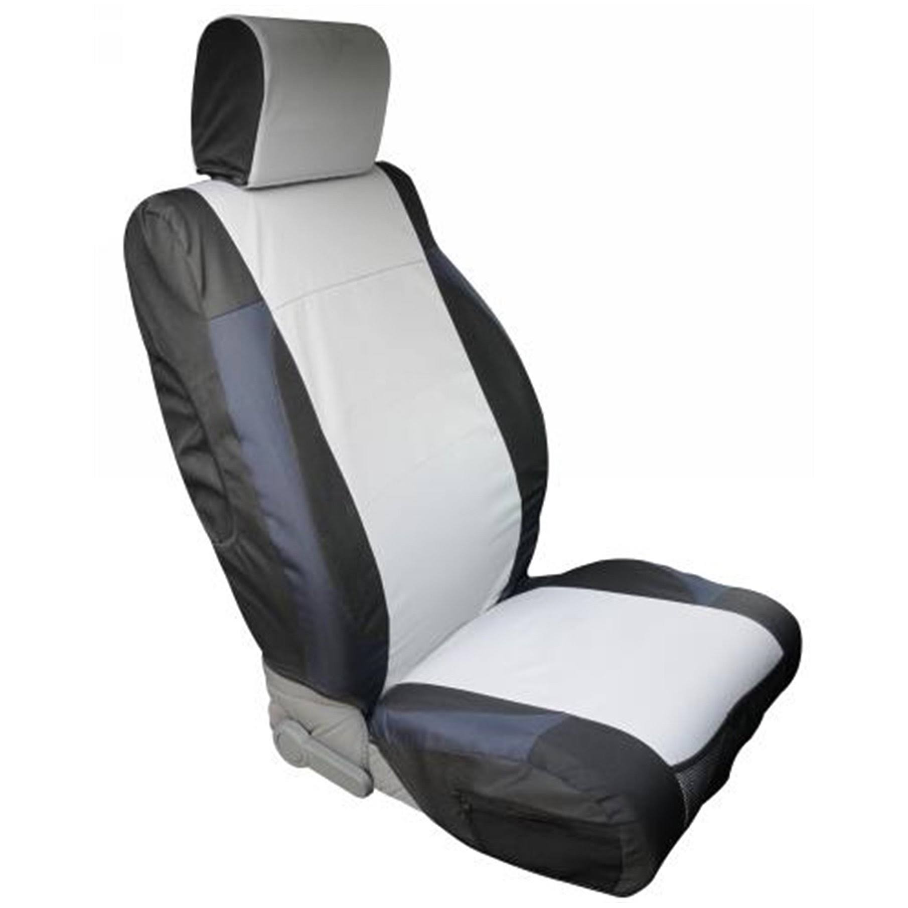 Black/Gray Polycanvas Seat Cover for Jeep Wrangler Y8501