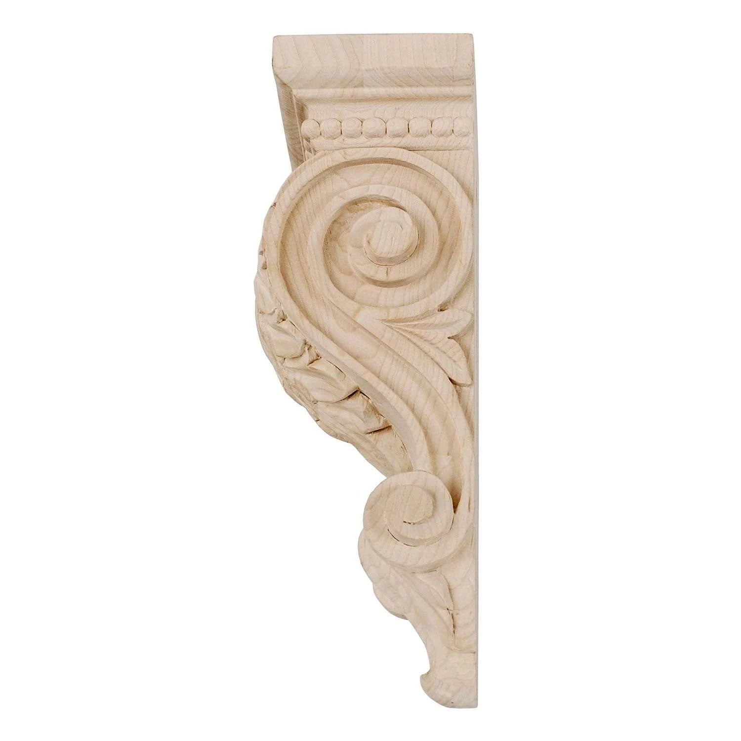 Unfinished Solid Alder Wood Corbel M450