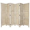 Burnt White 6-Panel Room Divider P3323