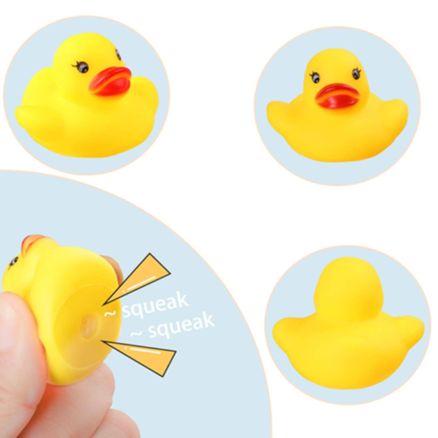 80 Count Mini Rubber Duck Bath Toy O21740