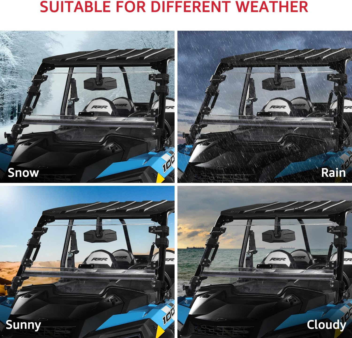 Folding Flip Windshield J881834