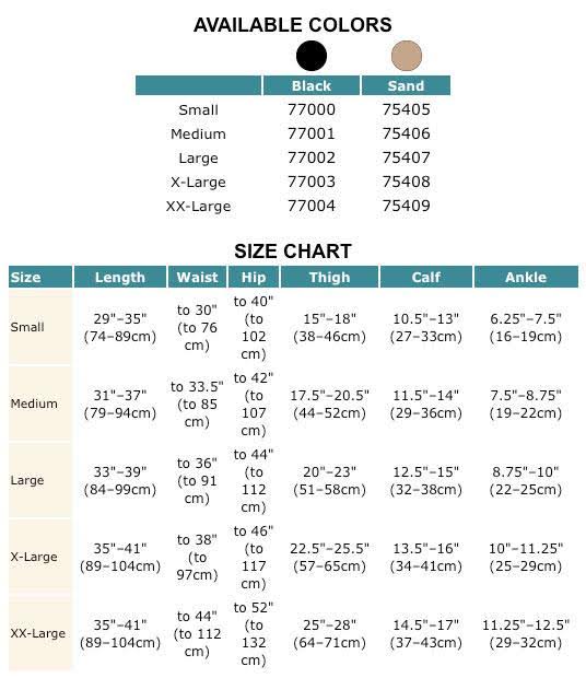 20-30 mmHg Pantyhose - Sand - 2XL M7106