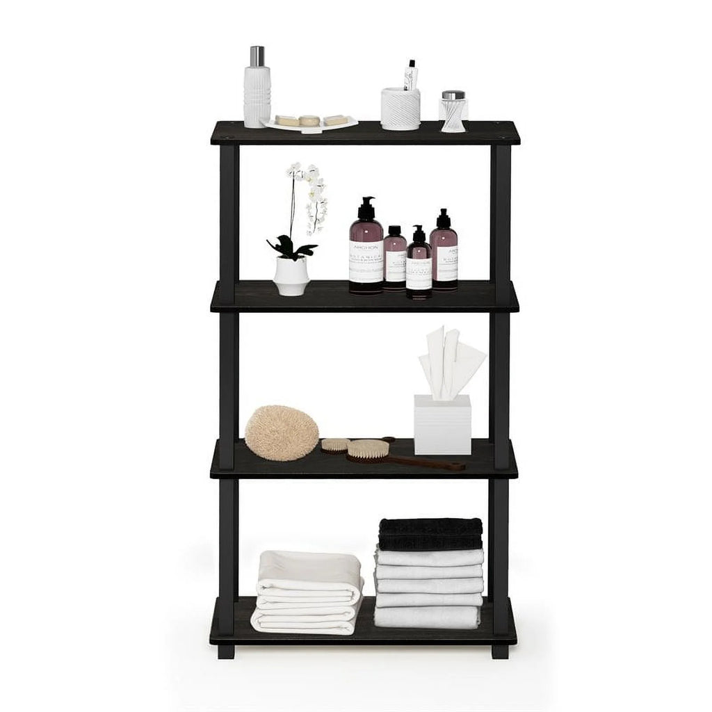 4-Shelf Decorative Shelves, Black T6286