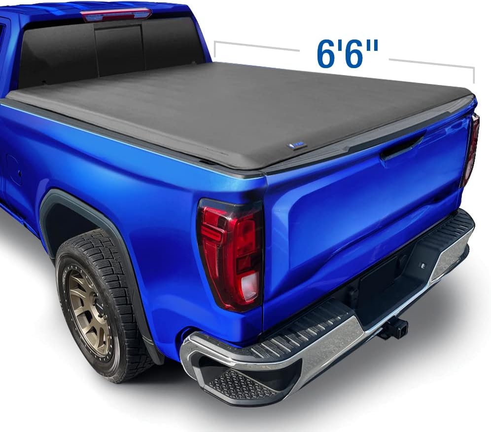 Black Soft Tri-Fold Truck Bed Tonneau Cover G754256
