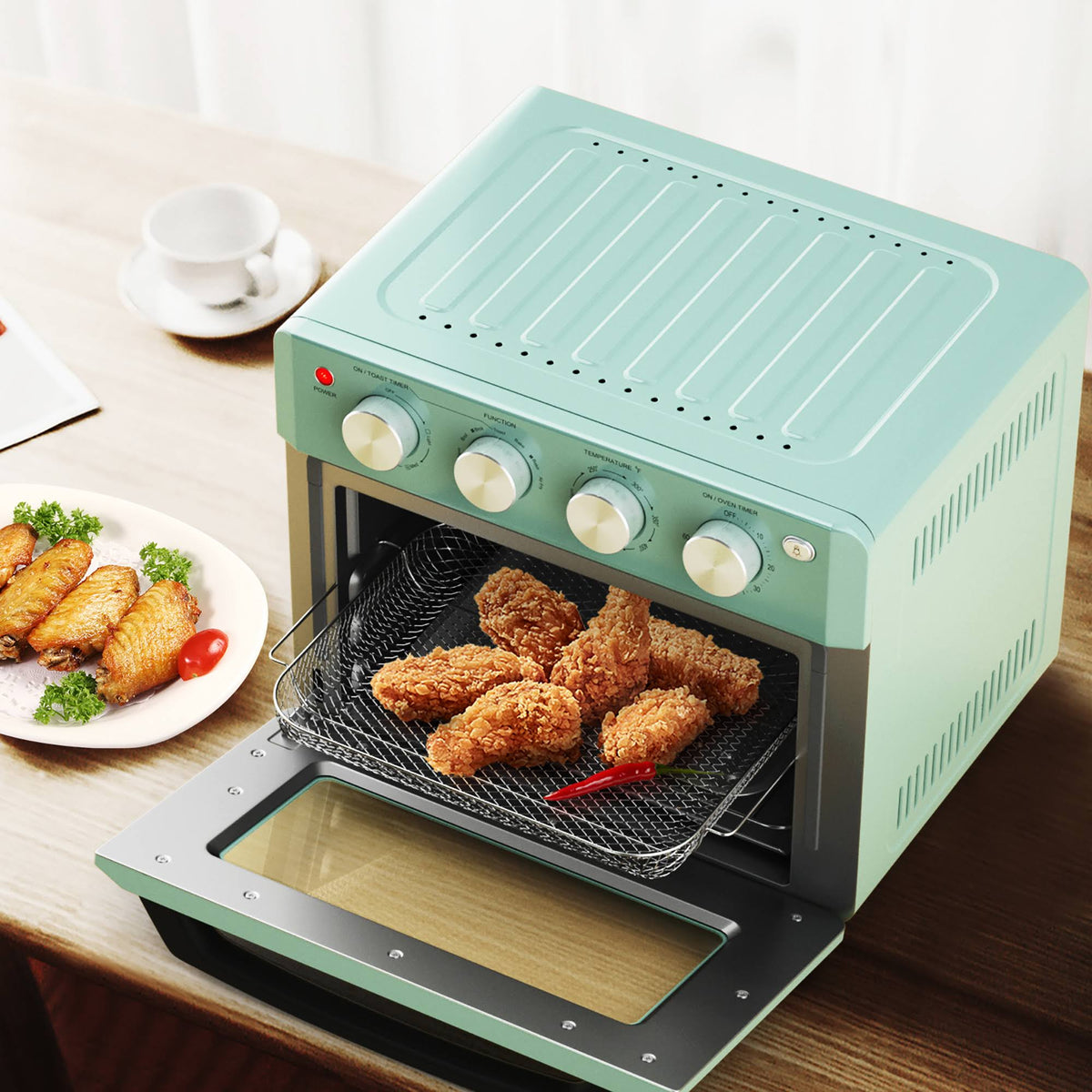 19 qt Air Fryer Toaster Oven with 5 Accessories E57464
