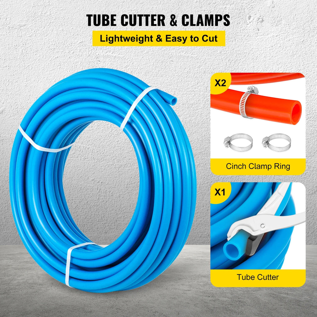 Pex Tubing 2 Rolls of 1/2 Inch X 100 Feet Flexible Water Pipe K809