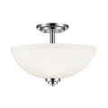 Chrome 3 Light Semi Flush Mount F582