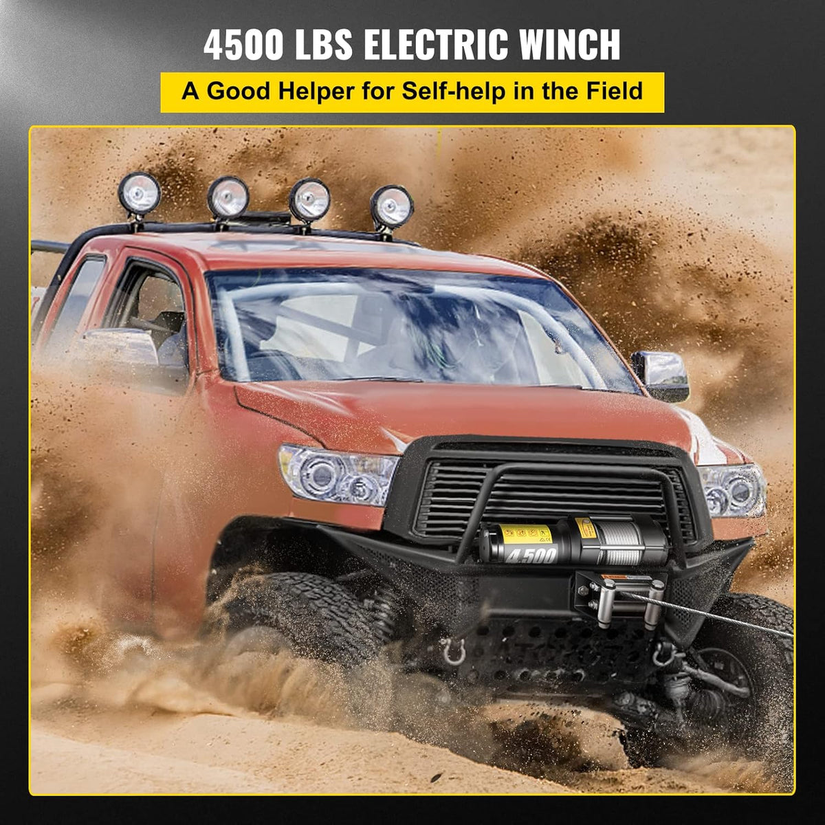 4500lb 12V Electric Winch with Wireless Remote Control Y118