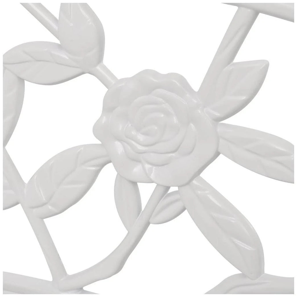 White Cast Aluminum Garden Bench X565