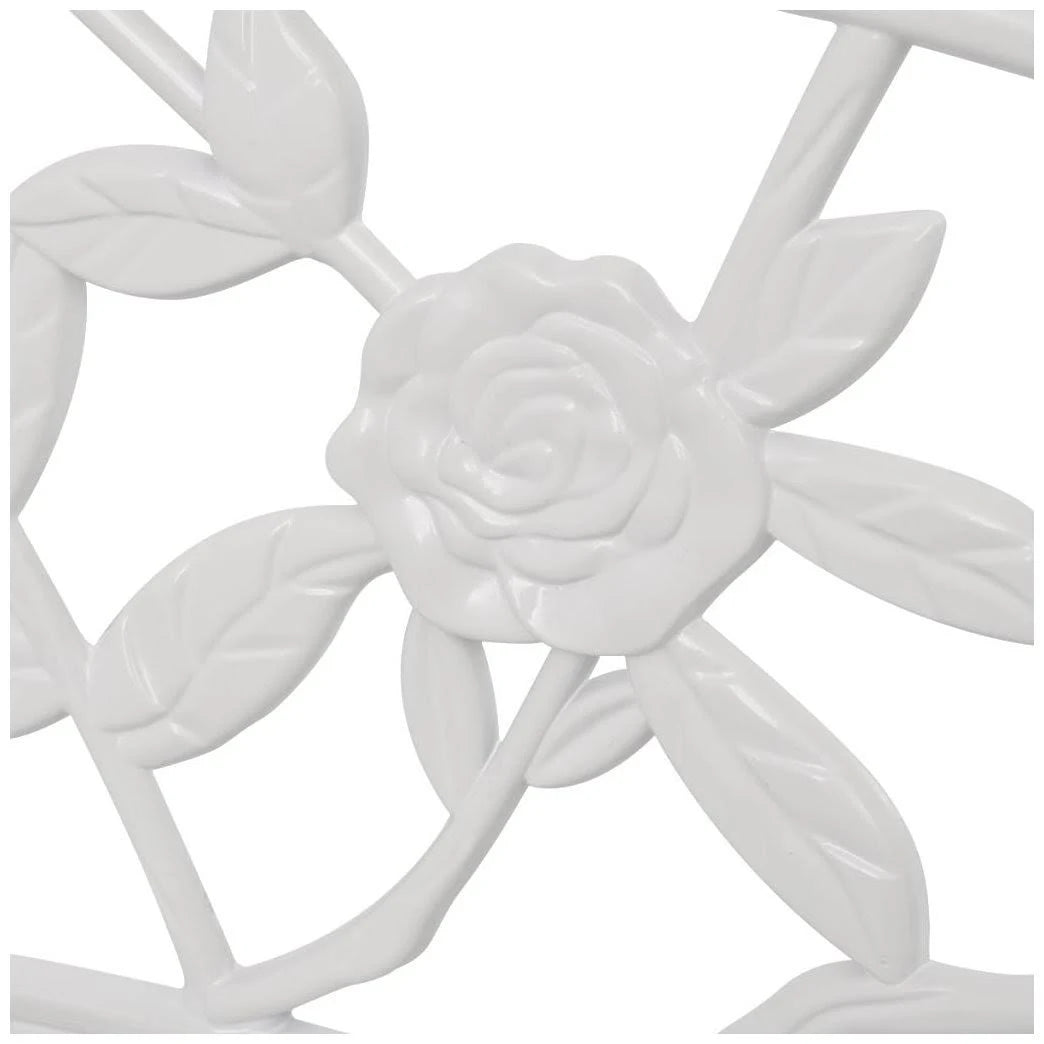 White Cast Aluminum Garden Bench X565