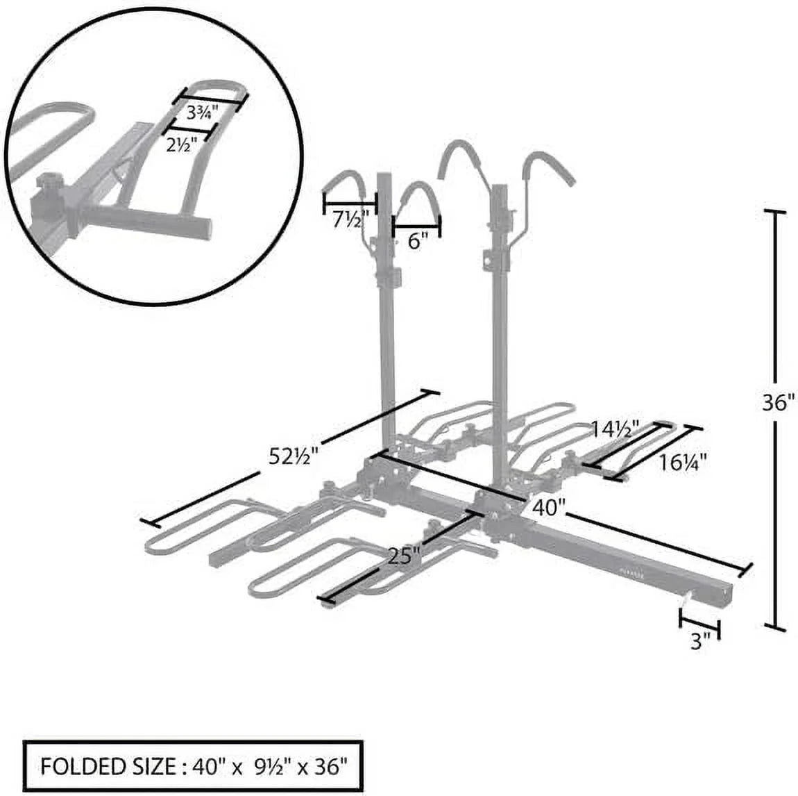 4 Bike Tray-Style Bike Rack M9262