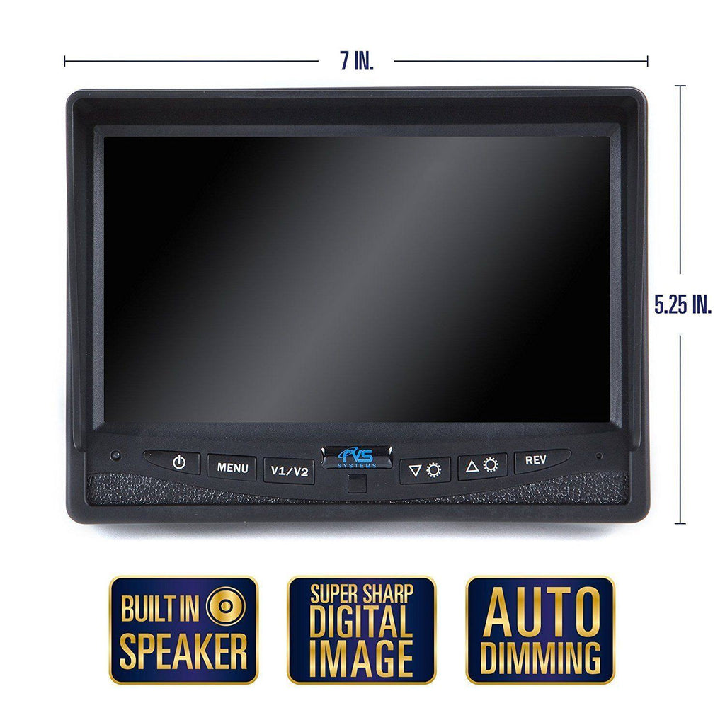 Black Backup Camera System with 7x22 Display E201