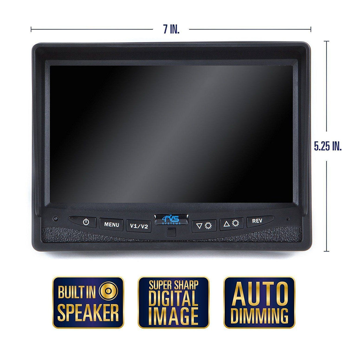 Black Backup Camera System with 7x22 Display E201