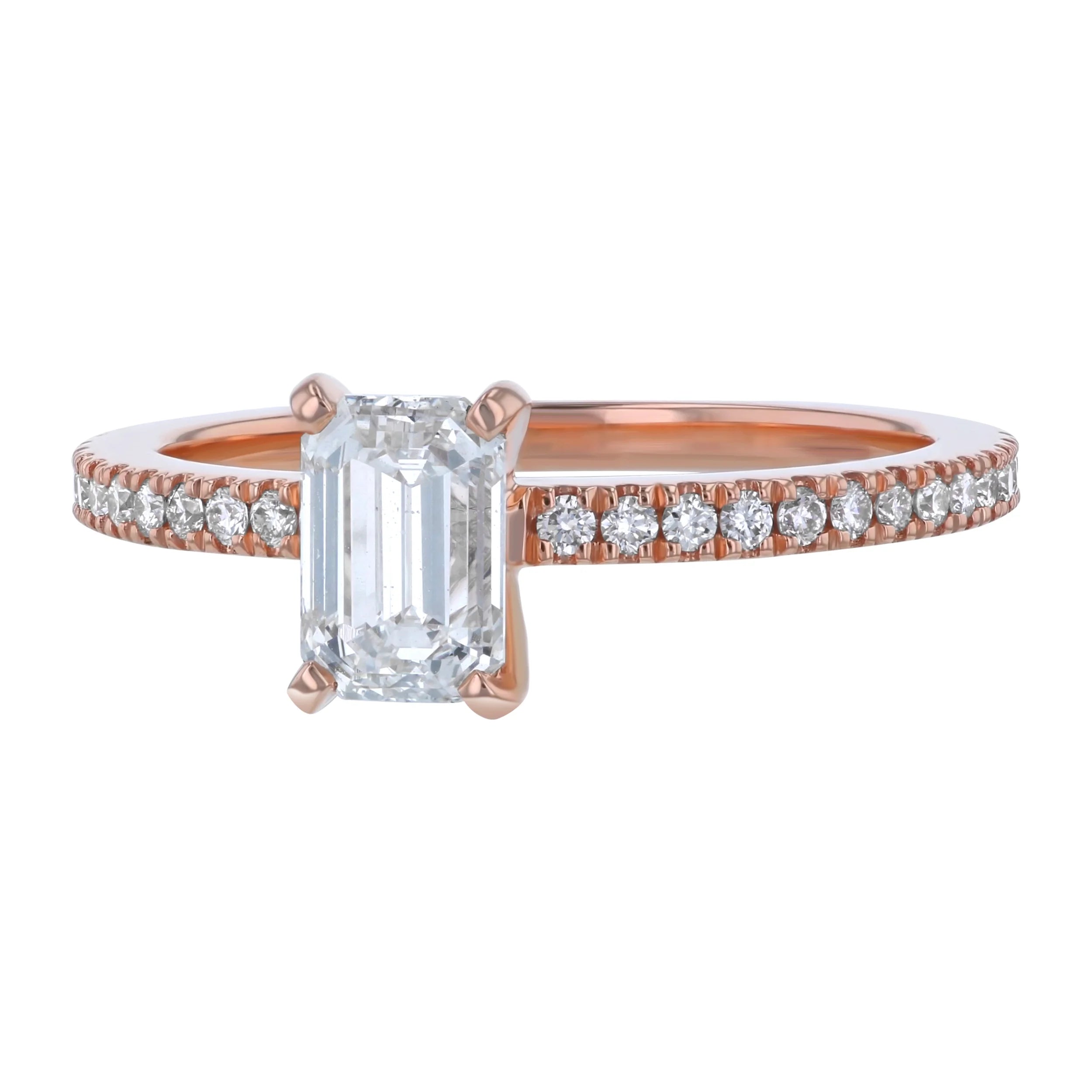 Emerald-cut Diamond Engagement Ring W769817