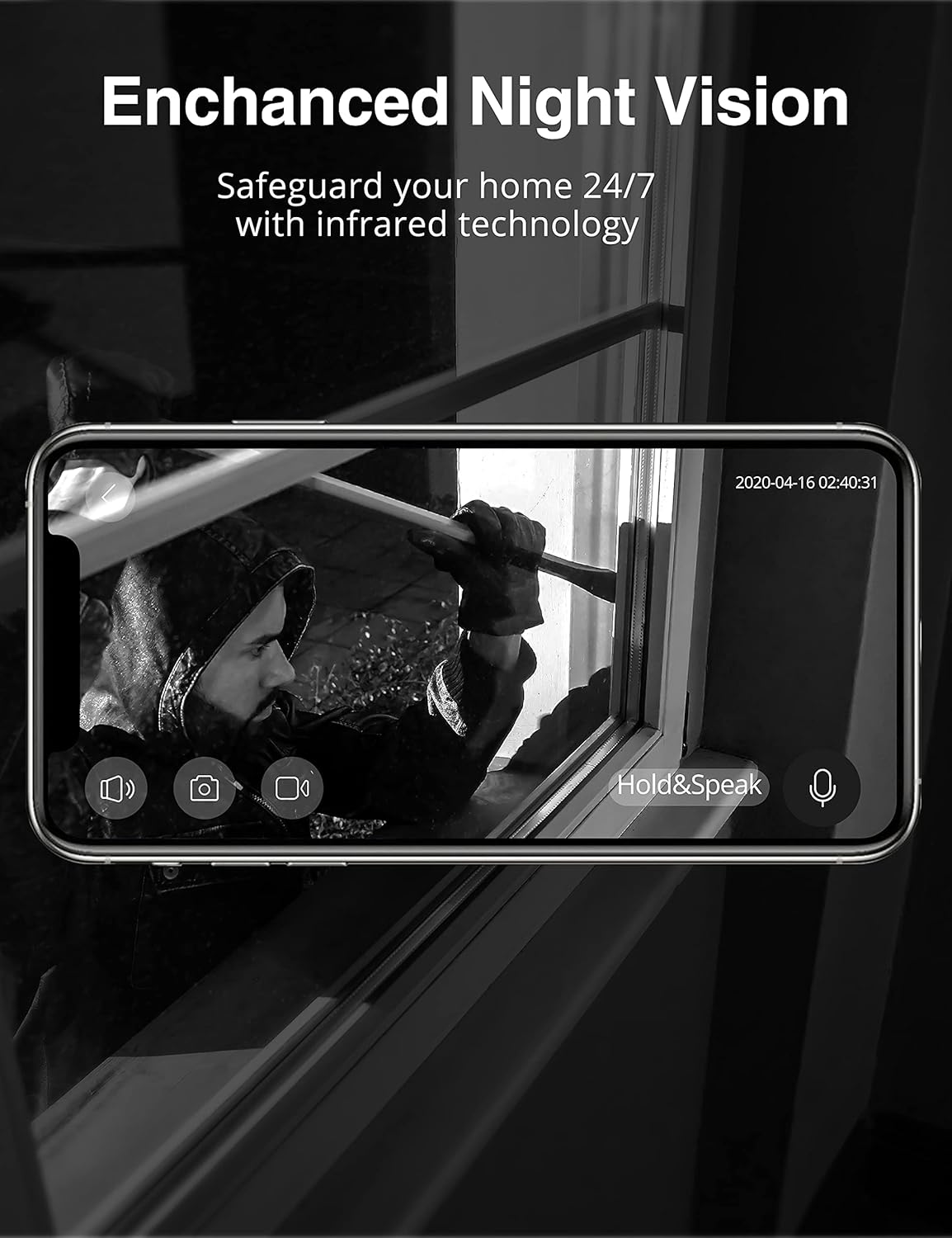 Wireless 1080p Full HD Security Camera with Night Vision X344