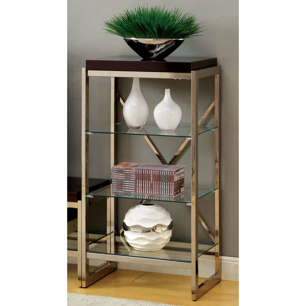 Gold Metal 3-Shelf Pier Cabinet L38597