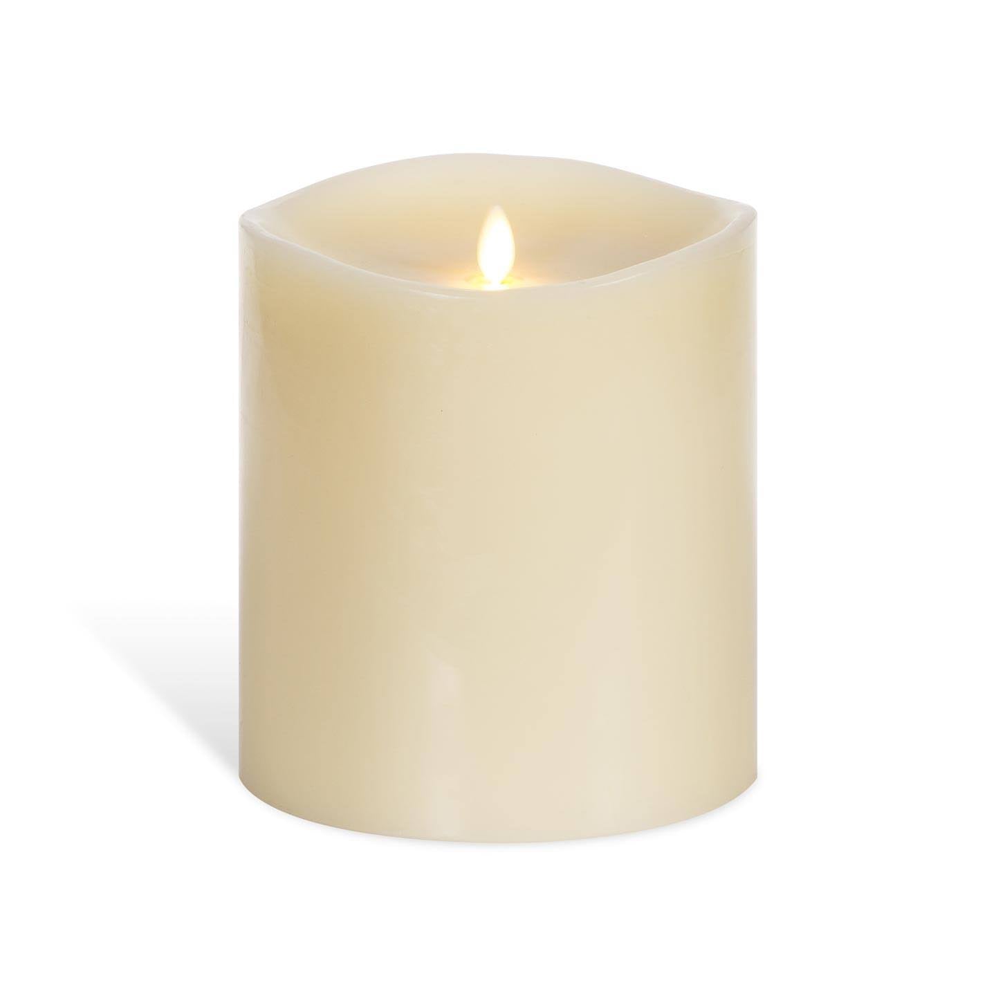 Large Ivory Flameless Candle K725061
