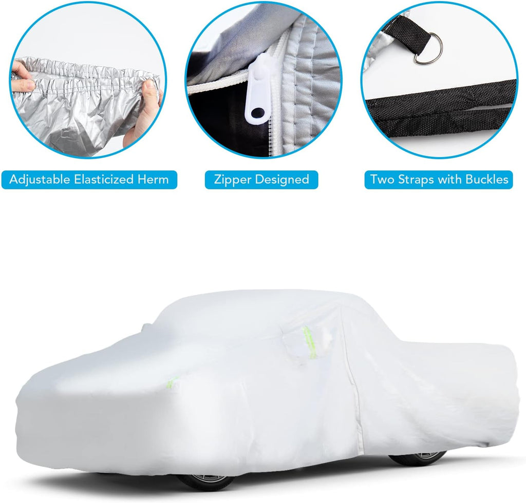 6 Layers Waterproof Full Exterior Car Cover with Zipper V4010