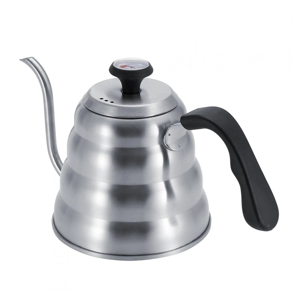 Stainless Steel Tea Pot with Gooseneck and Built-in Thermometer (1.2L) O9845