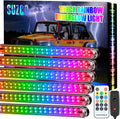 6PCS 216-LEDs Double-Row Neon Underbody LED Strips Kit with APP IP68 12V N257
