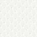 Teal Scalloped Wallpaper B91479