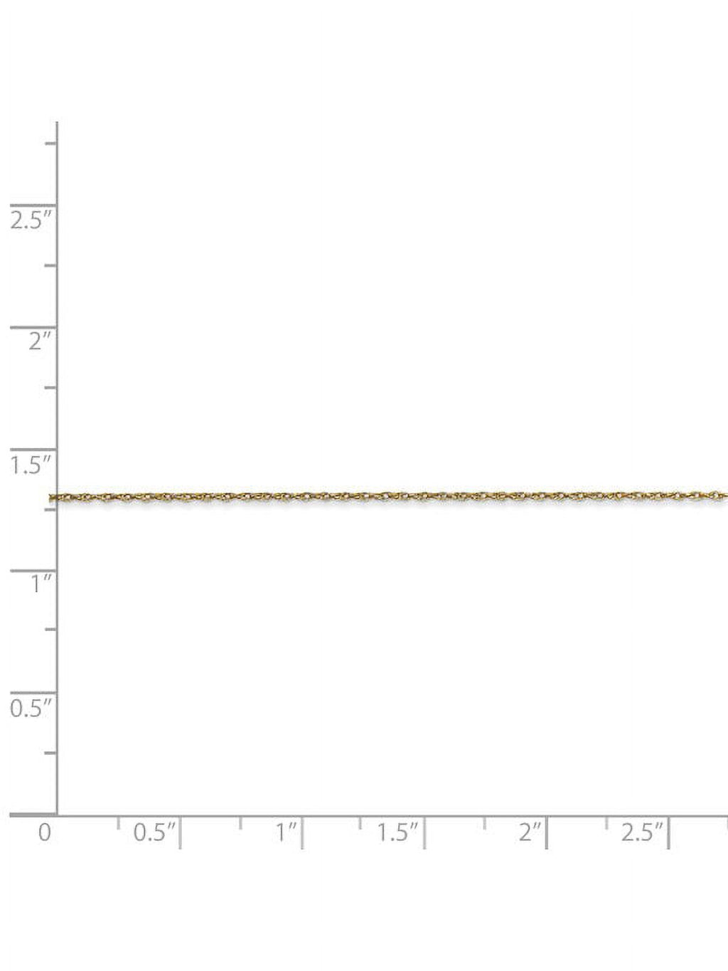 10k Yellow Gold Cable Rope Chain 16 Inch X4610