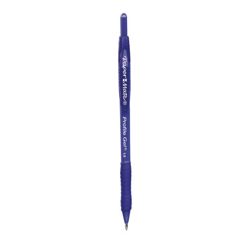 Bold 1 Mm Retractable Gel Pen, Blue Ink, Translucent Blue Barrel, Bundle of 2 Dozen A65037