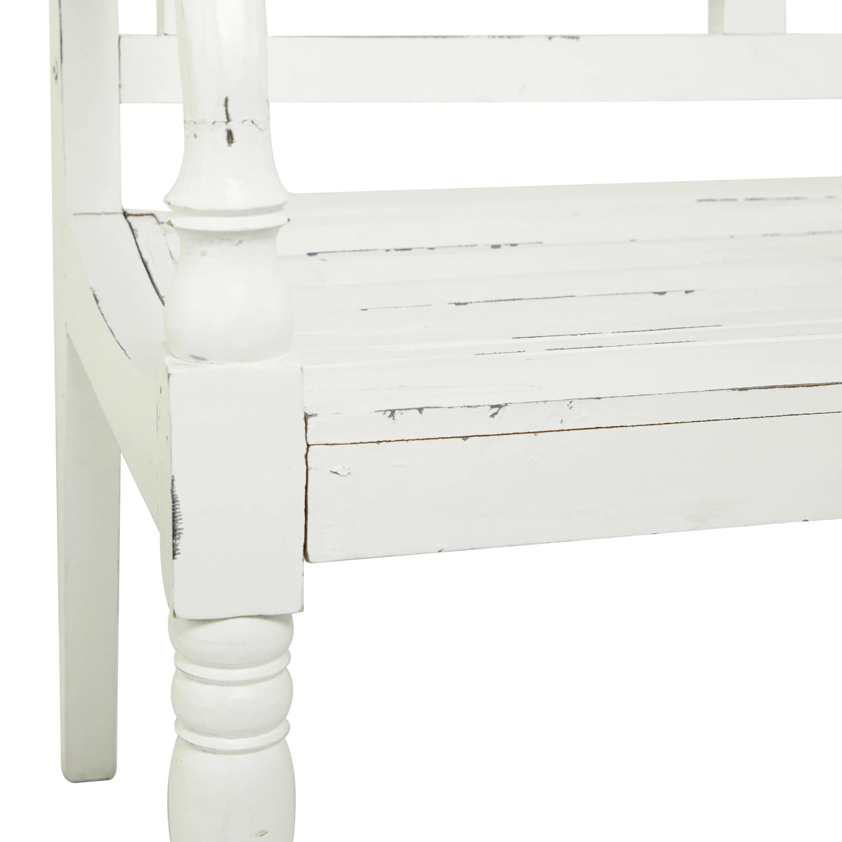 White Wood Bench D189