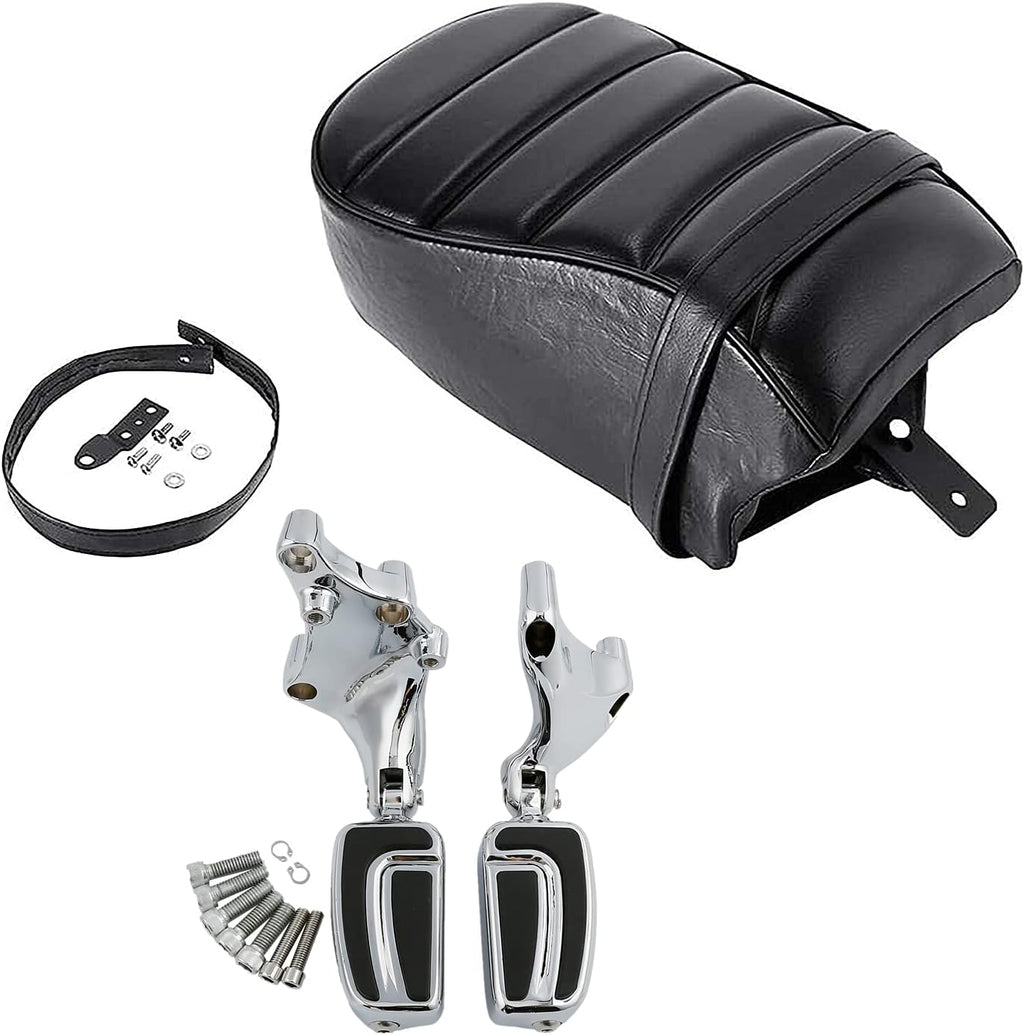 Rear Passenger Pillion Seat FootPegs Mount Kit for Harley Sportster Iron 883 XL883N 2016-2022 Iron 1200 XL1200NS 2018-2022 T208260