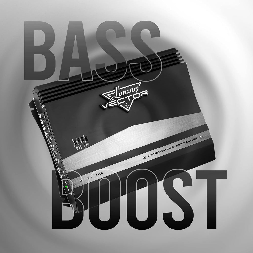 4 Channel 2000 Watt Bridgeable MOSFET Car Audio Amplifier I804