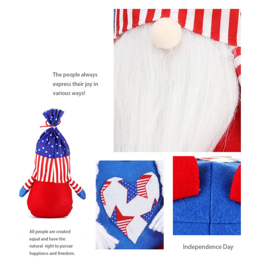 Patriotic Gnome Plush Doll Figures Z99332
