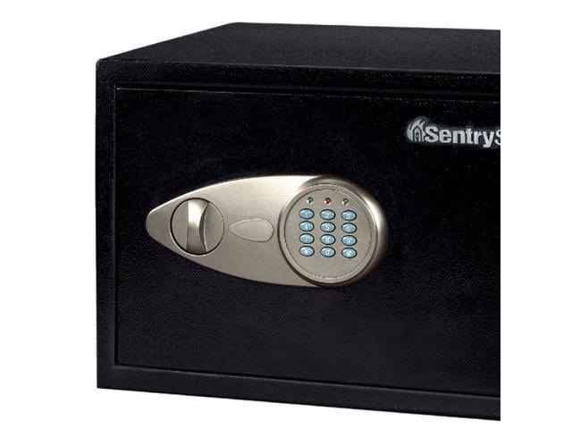 Digital Security Safe, 0.58 Cu ft, Black/Silver W4328