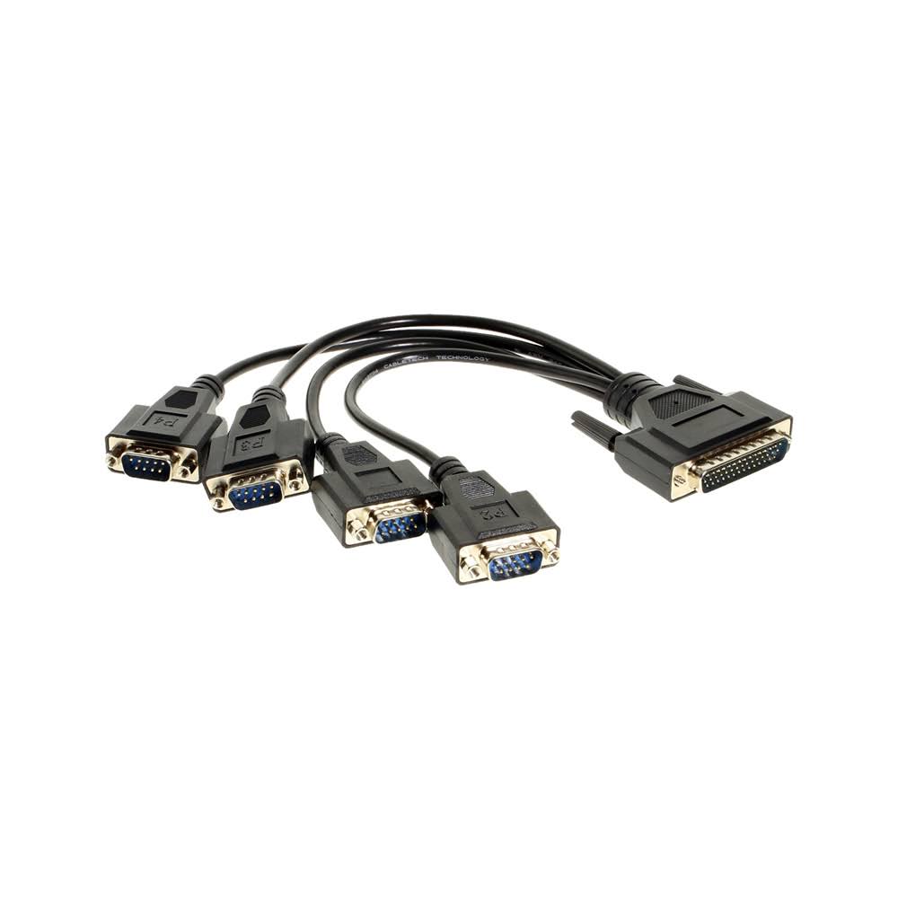 Quad Port Serial RS422/485 PCIe Card with DB44 Cable B4847