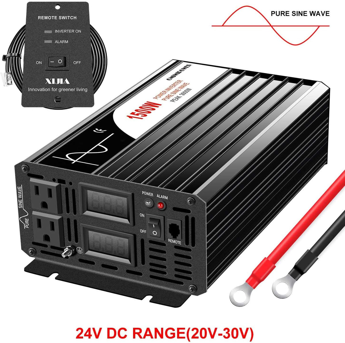 3000W 3200W Peak Power 6400W Pure Sine Wave Power Inverter DC 12V to 110V AC Converter 60HZ Solar Converter Y475