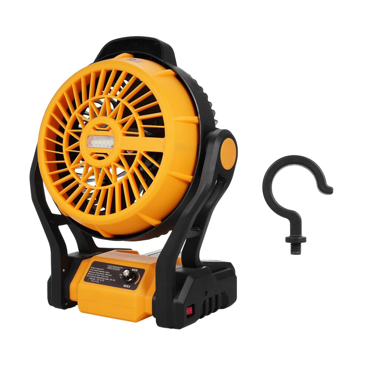 Rechargeable Portable 8 Inch Camping Fan with LED Lantern D1227