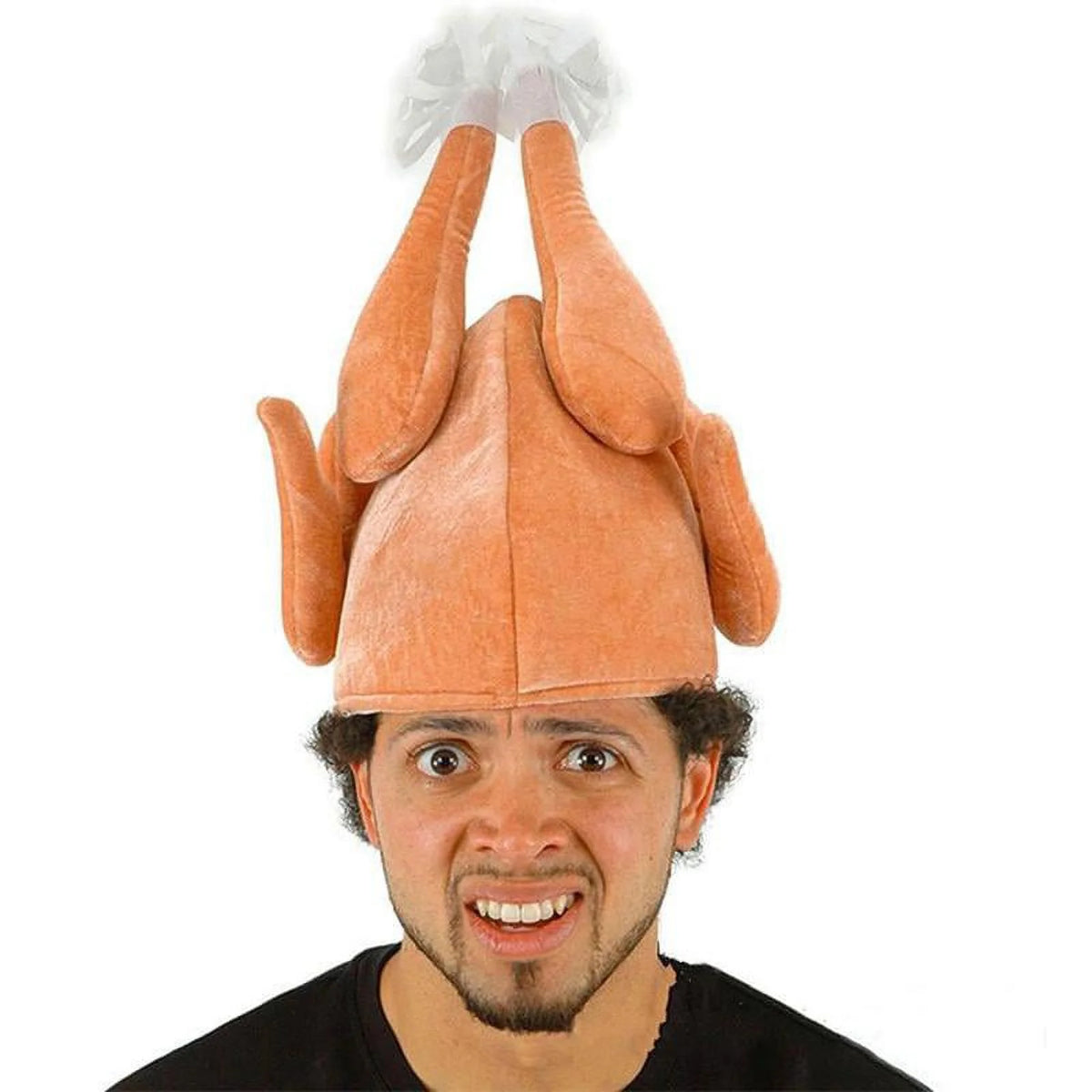 Turkey Thanksgiving Hat Novelty Cooked Chicken Dance Bird Costume Hat M7618